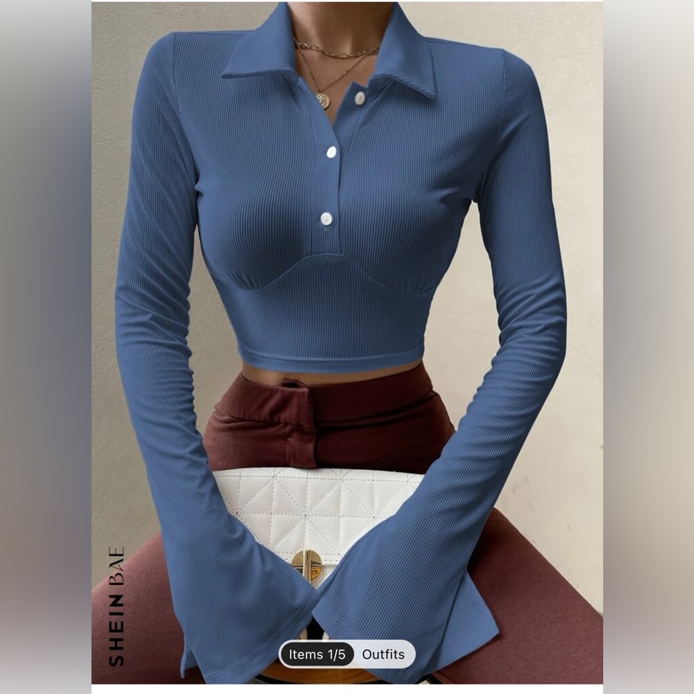 blue blouse